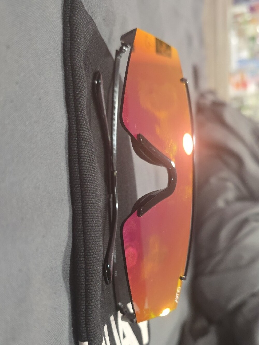 Quay Australia Shield Sunglasses in Purple Gradient - Picture 11 of 12